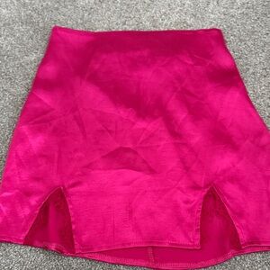 Chic Fuchsia Mini Skirt
